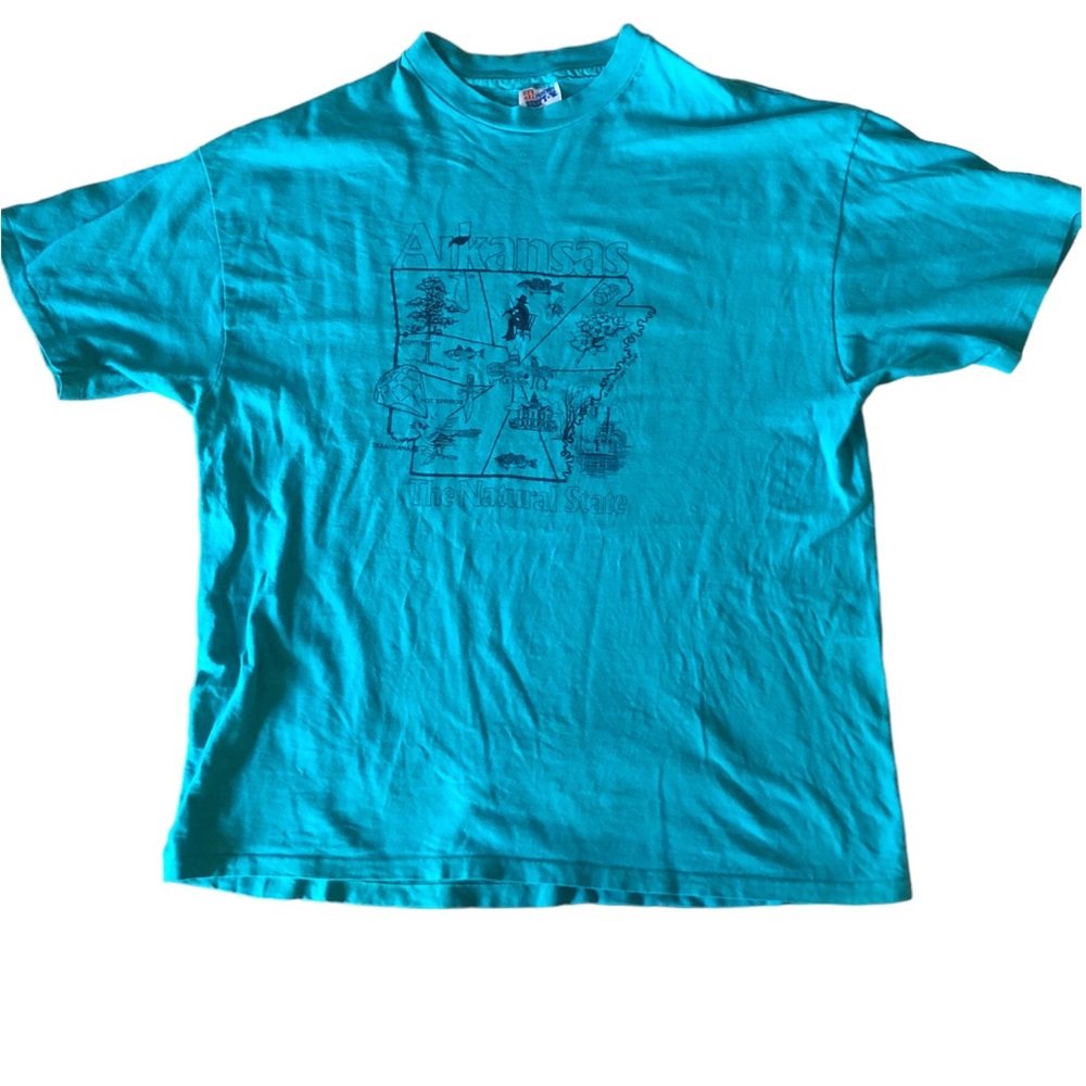 Vintage Arkansas state map shirt